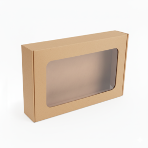 Pudełko z okienkiem fasonowe 22x9x3cm