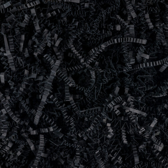 Wypełniacz papierowy dekoracyjny CZARNY 1 kg - ozdobne Wiórki papierowe