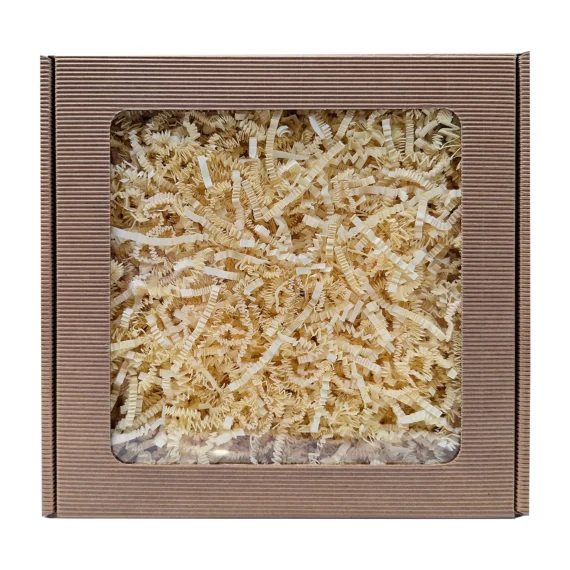 Wypełniacz papierowy dekoracyjny ECRU 1 kg - ozdobne Wiórki papierowe