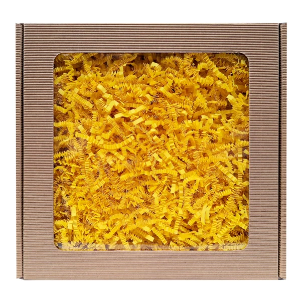 Wypełniacz papierowy dekoracyjny ŻÓŁTY 1 kg - ozdobne Wiórki papierowe