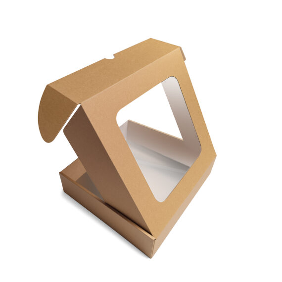 Pudełko z okienkiem fasonowe 20x20x10 cm